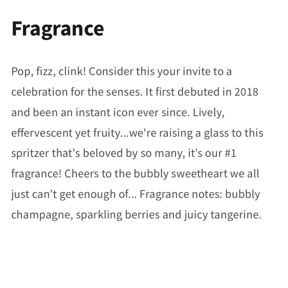🥂3) 🥂”CHAMPAGNE TOAST” Concentrated Room Spray ea: 1.5 oz / 42.5 g, B&BW, NWTag - Picture 6 of 8